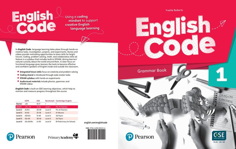 《English Code Grammar Book》1-6册英语代码语法书STEAM教材PDF