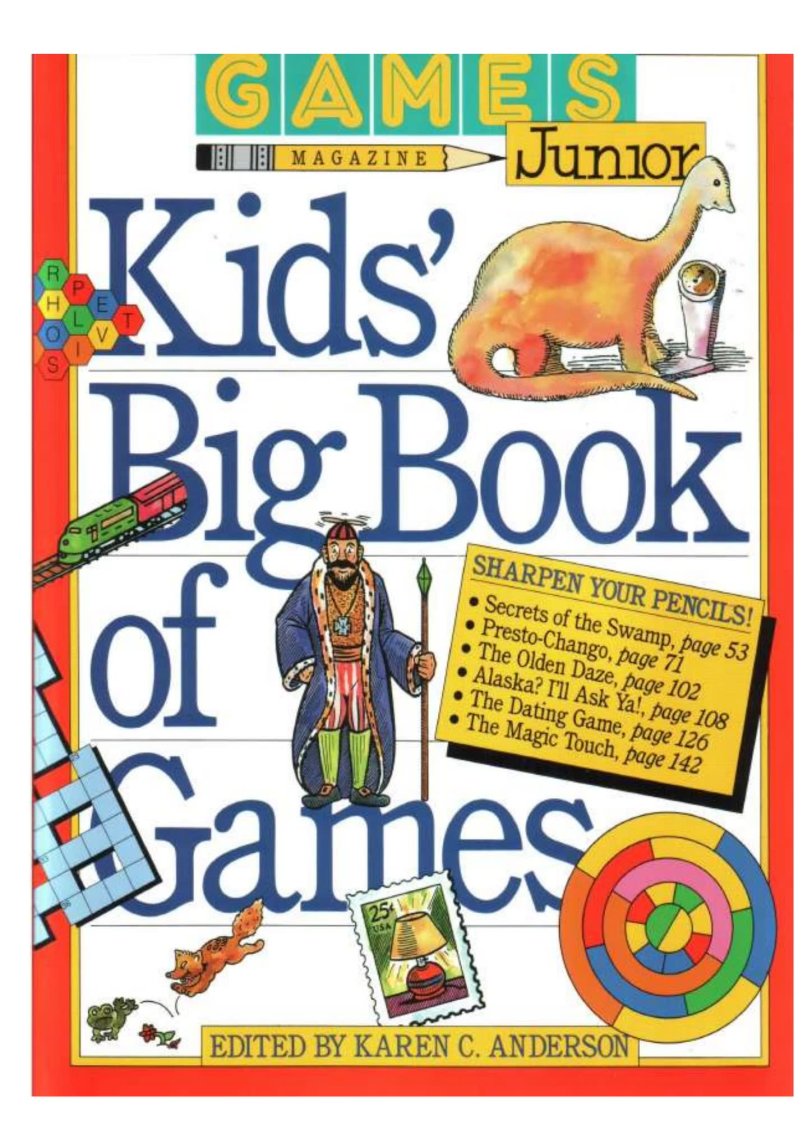 《kids big book of Games》英文口语练习互动游戏书PDF