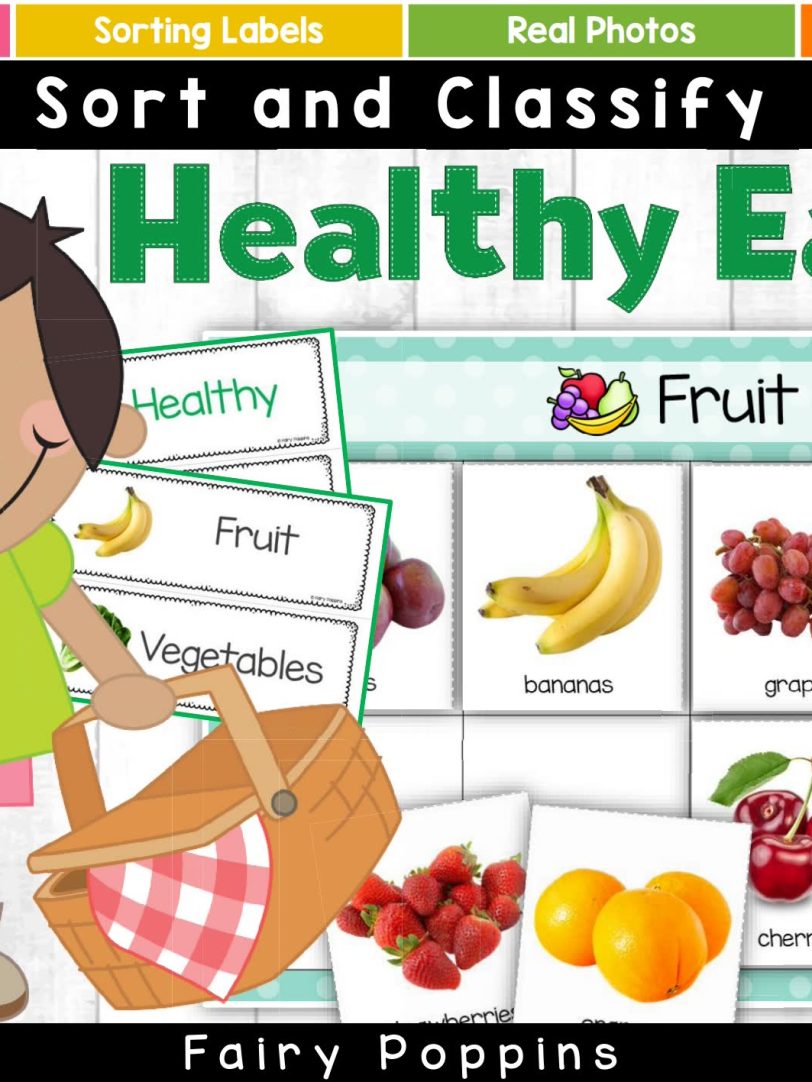 《Healthy Eating Sort & Classify》食物分类练习纸安静书