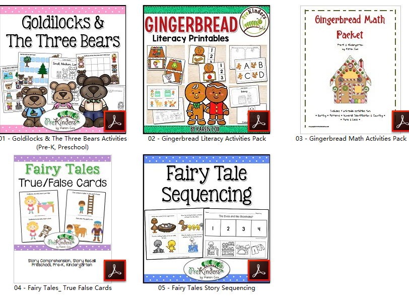 《Fairy Tales BUNDLE》五册英文童话故事第二辑PDF