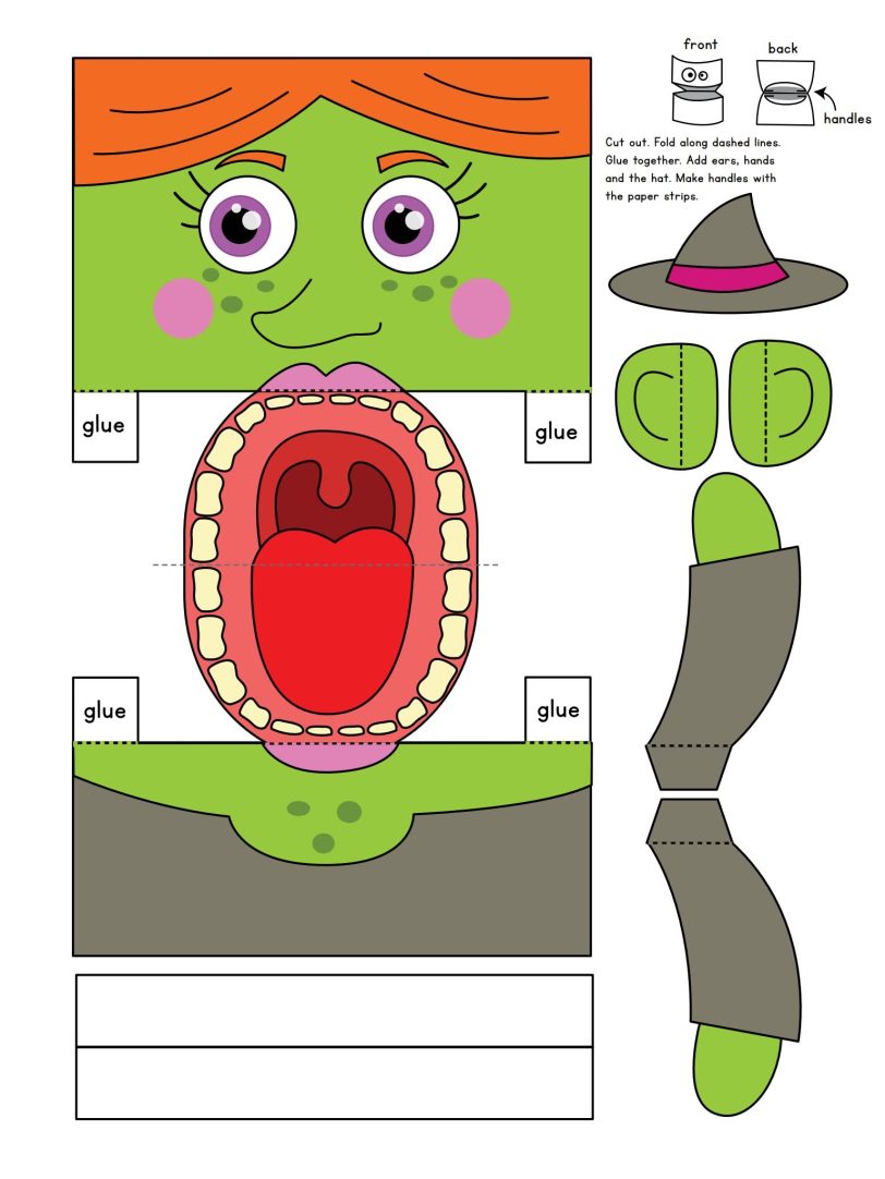 《万圣节Halloween主题英文资源包》节日儿歌手工面具练习册PDF