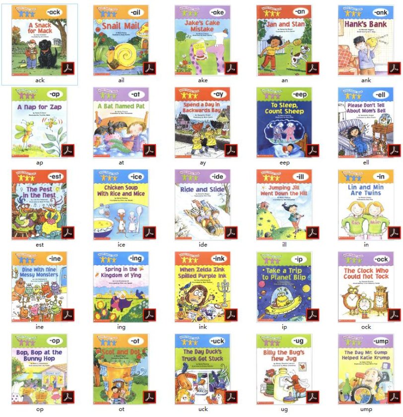 word family tales 25册自然拼读词族绘本故事PDF