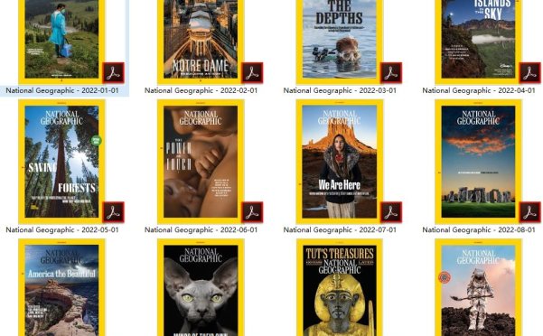 National Geographic 2022全年美国国家地理英文期刊PDF