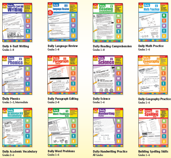 Evan-Moor 出版社Daily每日一练全套练习册