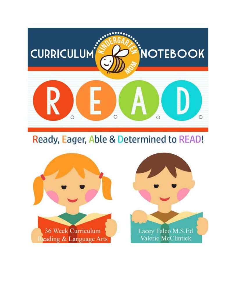 原版幼儿英语全面自主阅读练习册《READ Curriculum Notebook》