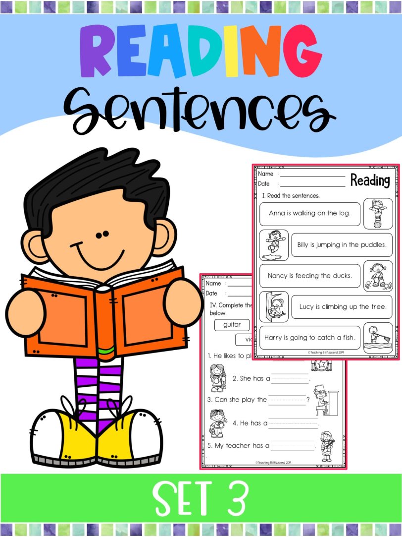 专项短句阅读理解练习册Reading Sentences