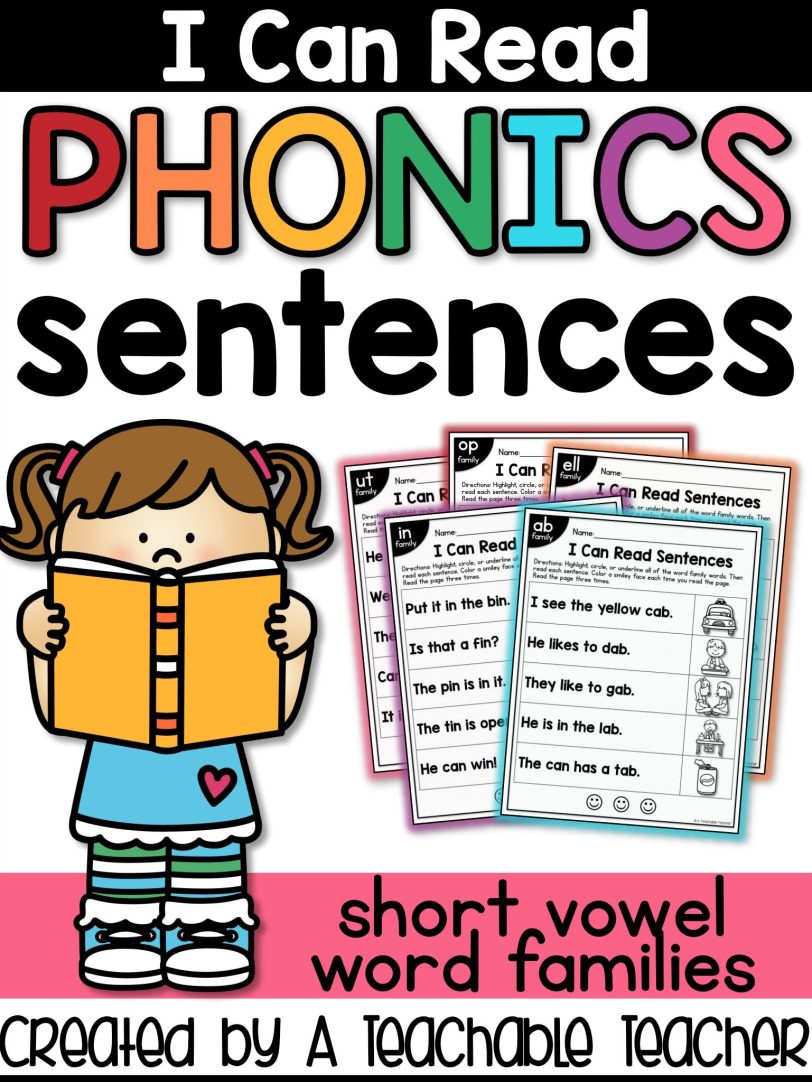 I can read Phonics Sentences BUNDLE自然拼读句子练习高清pdf 113页