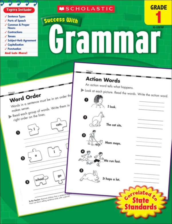 英文原版学乐必赢语法练习册Scholastic Success with Grammar 1-6级