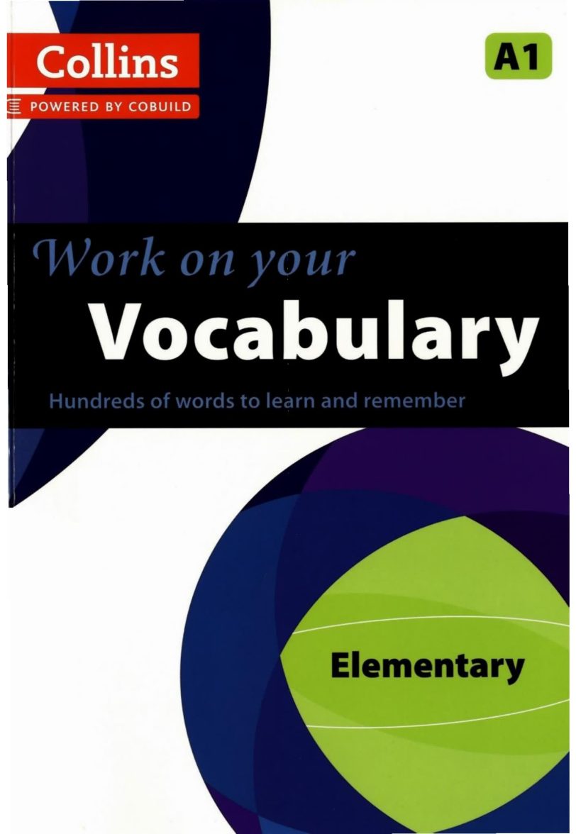 柯林斯词汇学习书Collins Work on Your Vocabulary