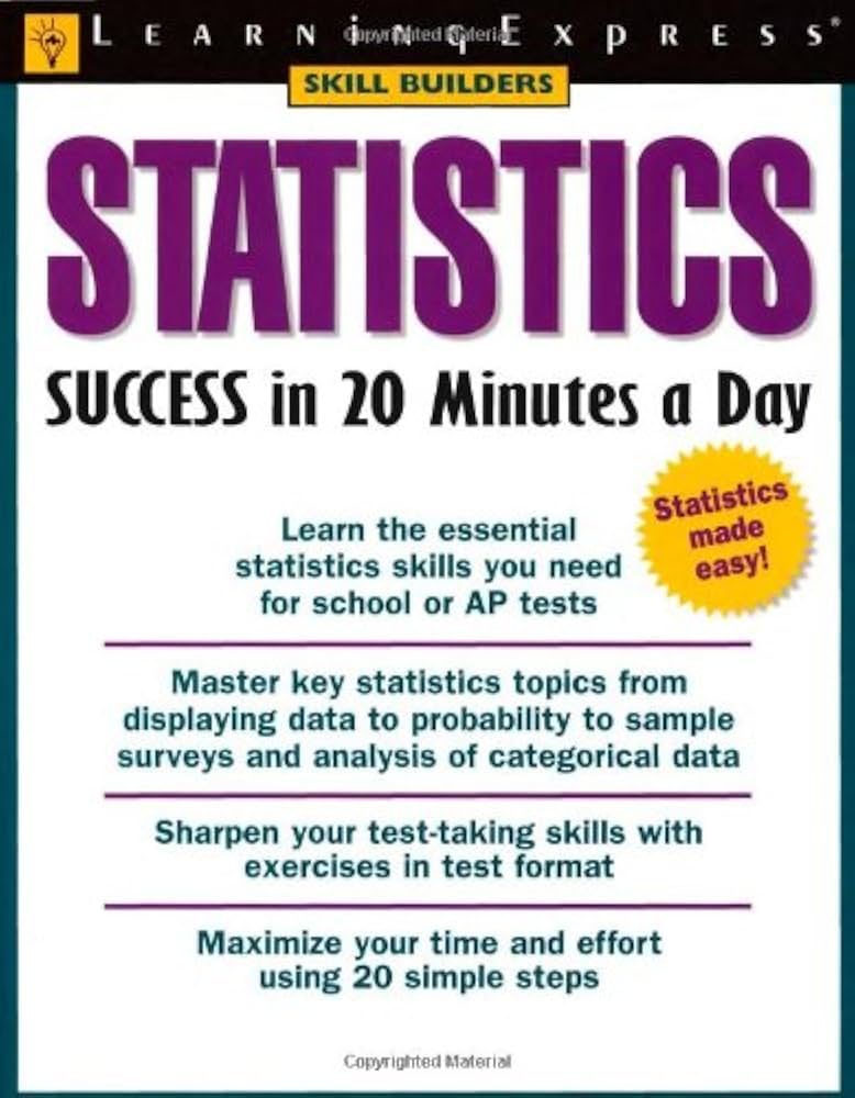 Statistics Success in 20 Minutes a Day统计学入门教材