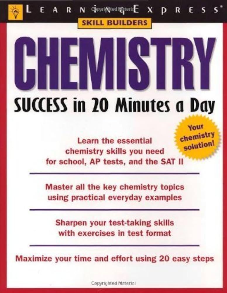 化学入门教材CHEMISTRY SUCCESS in 20 Minutes a Day