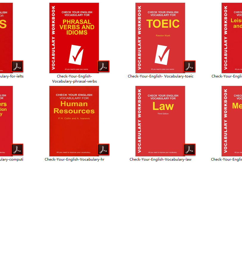 Check Your English Vocabulary for专业领域与考试场景的英语词汇自测与强化系列